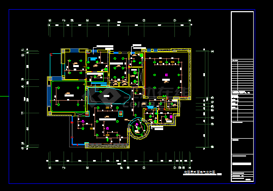 2栋住宅楼全套建筑施工CAD设计方案图纸-图二