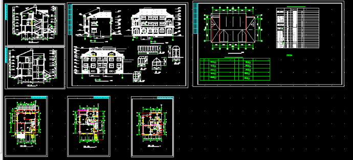 B型住宅楼全套建筑施工CAD设计方案图纸_图1