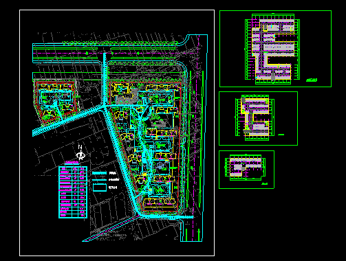 某现代花园住宅小区规划CAD设计总图纸_图1