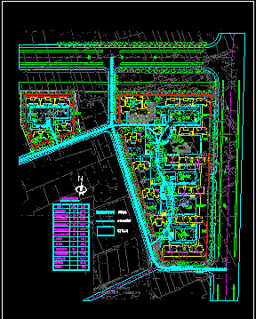 某现代花园住宅小区规划CAD设计总图纸-图二
