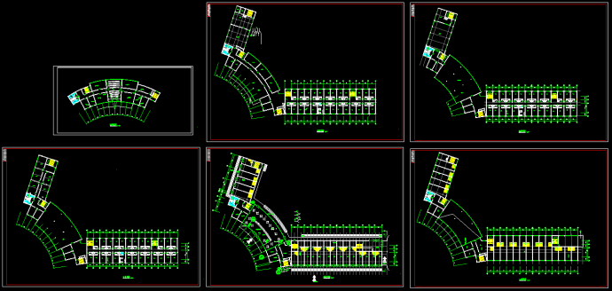 某宾馆客房CAD建筑设计施工平面图_图1
