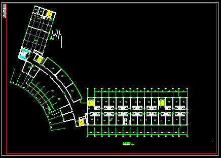 某宾馆客房CAD建筑设计施工平面图-图二