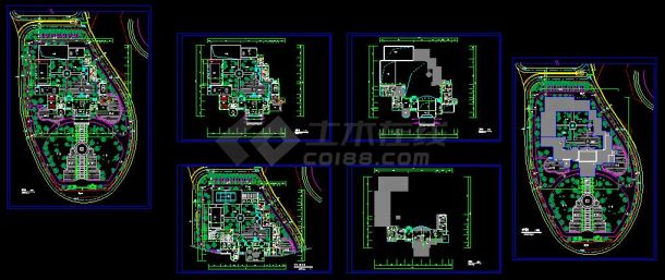 某地豪华别墅区建筑及规划设计cad方案图-图一