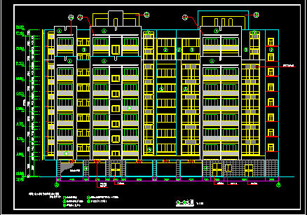 高层商住楼施工设计CAD图（建筑规划图）-图二