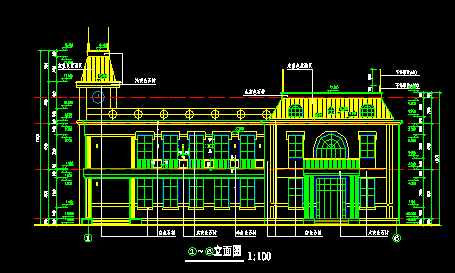 某地二层会所设计施工CAD建筑方案图-图二