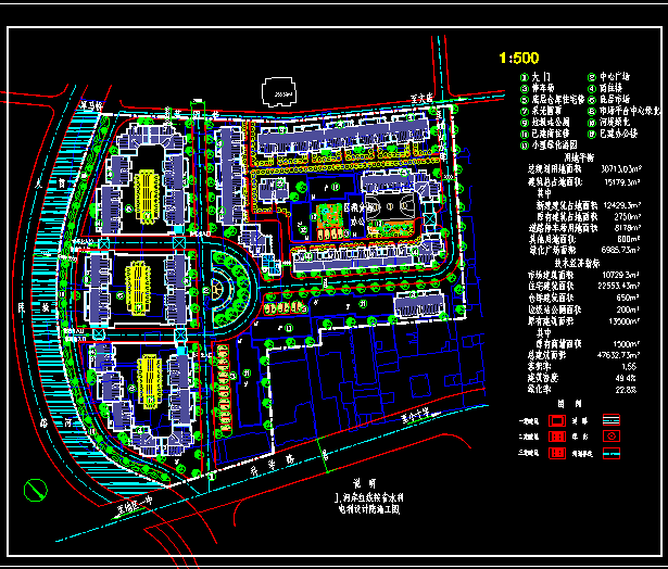 综合贸易市场规划设计施工CAD平面图_图1