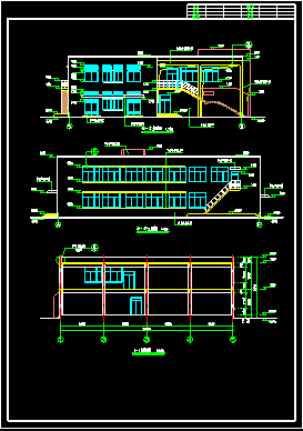 一套完整的多功能食堂建筑竣工CAD设计方案图-图二