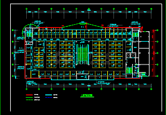 银泰服饰城建筑结构施工设计CAD方案图-图二