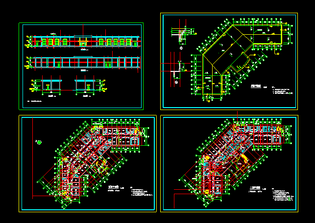 娱乐城方案施工设计CAD平立剖建筑图_图1