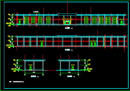 娱乐城方案施工设计CAD平立剖建筑图-图二