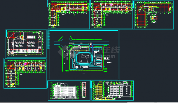某地区邓桥商业购物城建筑设计CAD施工图-图一