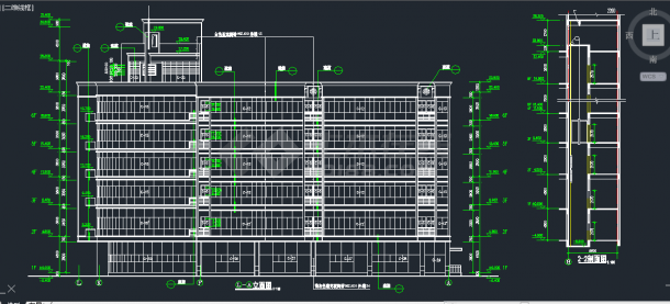某地底层商业住宅楼建筑设计CAD施工图-图二