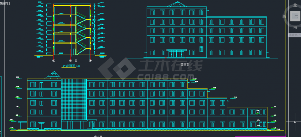 台州某地区大型旅馆建筑设计CAD施工总图-图二
