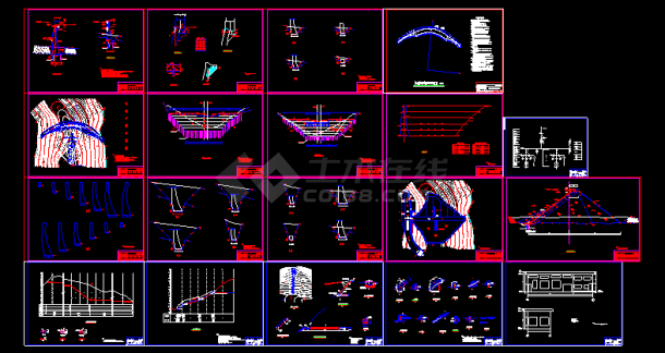 某水电站cad初步设计建筑CAD详细图纸-图一