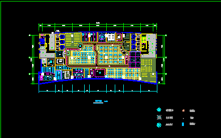 某办公空间装修CAD施工设计总平面图纸-图二