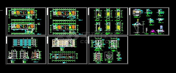 某地区某小学教学楼设计cad建筑施工图纸-图一