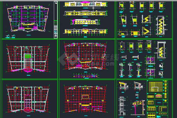 某地区大型超市建筑设计CAD施工图-图一