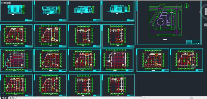 某地购物中心初步建筑设计CAD施工方案图_图1