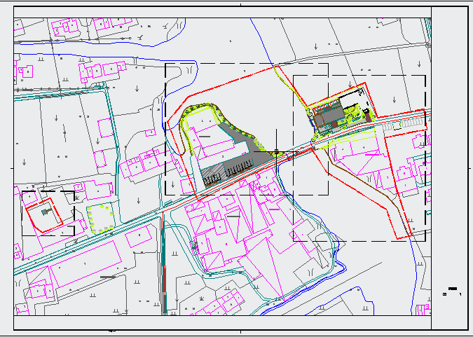 一套村部及仁寿桥 室外景观工程 CAD设计图纸_图1