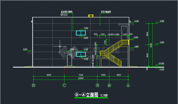 某化学品仓CAD施工图纸（含泄暴计算书）-图二