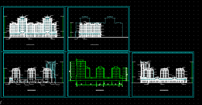 多层商住楼全套建筑CAD设计方案详图_图1