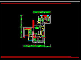 某一室一厅单身公寓室内装饰CAD设计施工图-图二