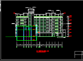 临城农贸市场建筑施工CAD平立剖面设计图-图二