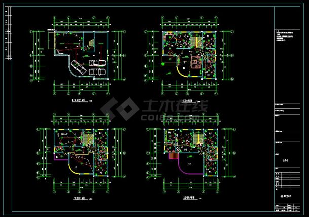 某住宅区多层别墅建筑电气设计cad施工方案图(含设计说明）-图二