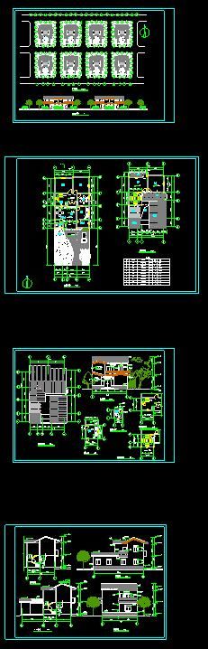 某住宅小区多层精品别墅建筑设计cad施工图-图一