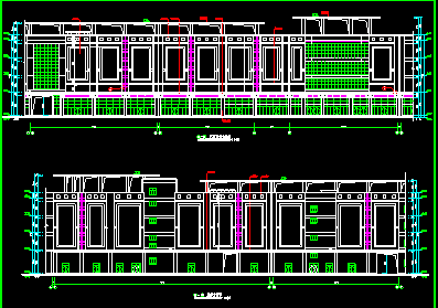 某大型商场建筑CAD设计平立剖面施工图纸-图二