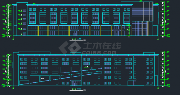 某地区六层商业大厦建筑设计CAD施工图-图二