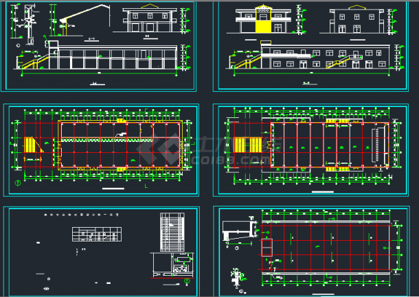 某二层食堂综合楼扩出建筑设计CAD施工图-图一