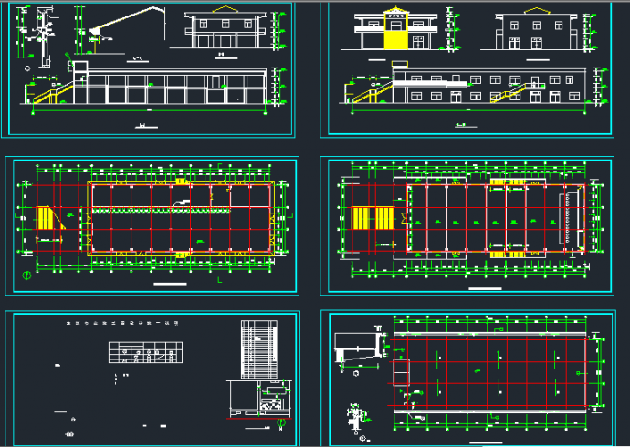 某二层食堂综合楼扩出建筑设计CAD施工图_图1