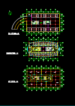 某市高层宾馆设计建筑CAD施工方案图纸-图二