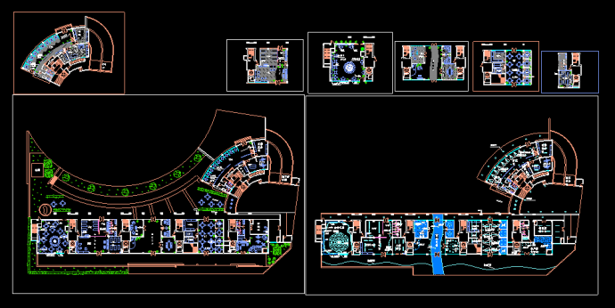 某大型商场整体CAD建筑平面布置设计图纸_图1