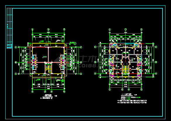 标准农民房建筑施工设计CAD详图-图二