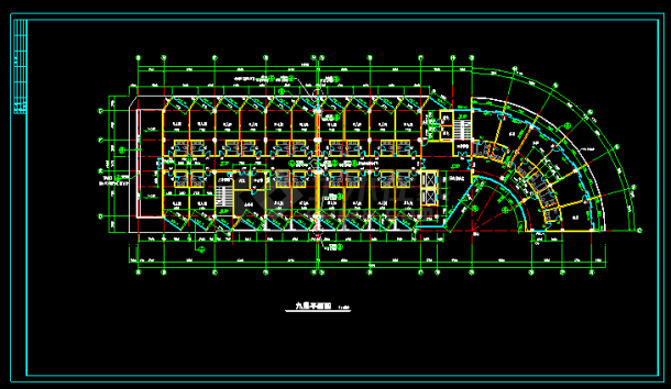 翡翠山湖高层酒店全套CAD规划设计图纸-图二