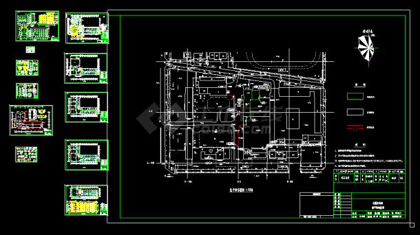 某电力大队办公楼建筑CAD施工设计图纸-图一