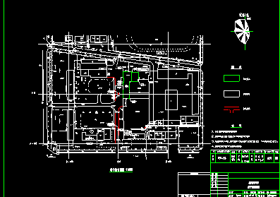 某电力大队办公楼建筑CAD施工设计图纸-图二