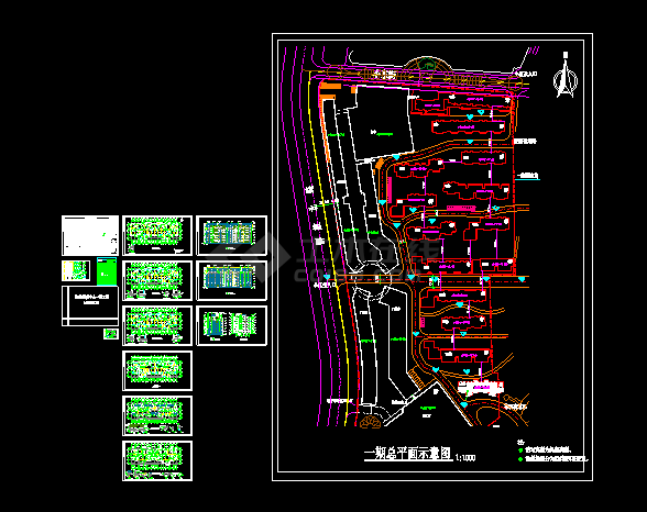 某市国贸中心一期14号楼建筑CAD设计施工图纸-图一