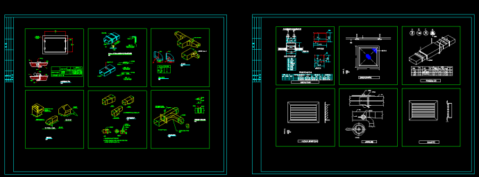 全套风管_风口_管件_阀门暖通安装CAD节点详图_图1