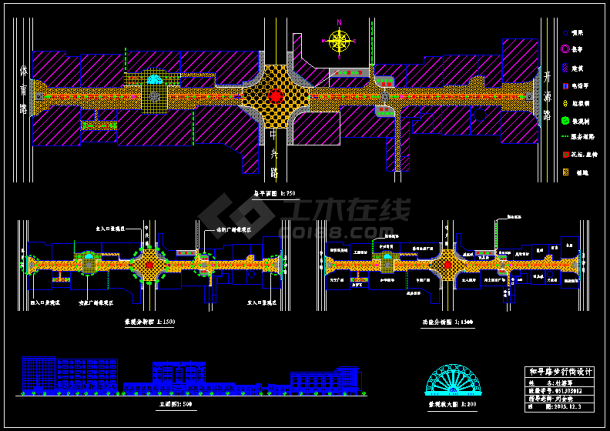 某步行街CAD建筑设计规划施工图-图一