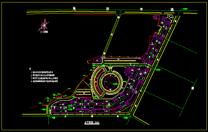 某地步行街CAD建筑设计规划施工图_图1
