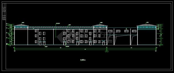 某地多层商住一体综合楼建筑设计cad施工图(含设计说明）-图二