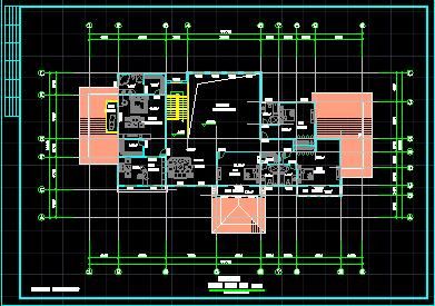 某地两层独立别墅方案设计建筑CAD图-图二