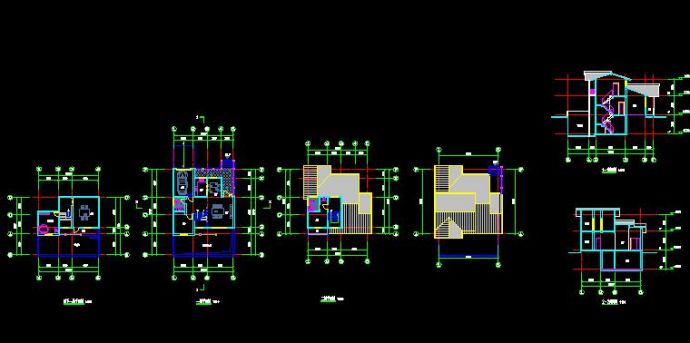 某地小型日式别墅方案建筑设计CAD图_图1