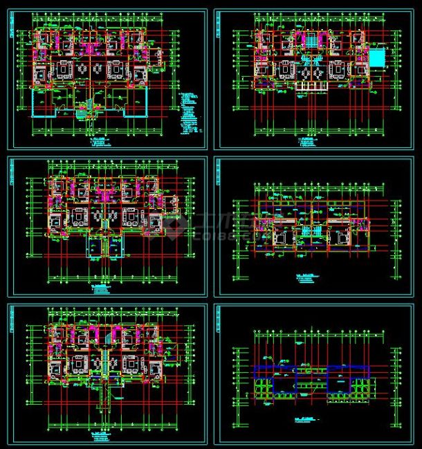 某地单体洋房住宅楼建筑设计cad施工图-图一