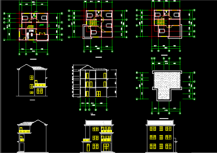 某地新农村建设住宅建筑设计方案图纸_图1