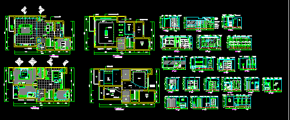 某家装户型经典室内装修cad平面及大样施工图纸_图1