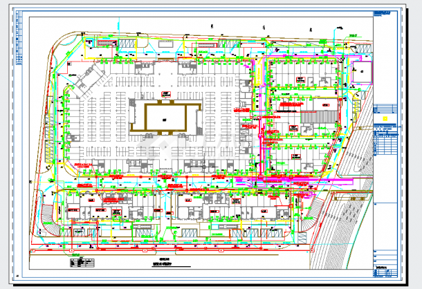 家电城室外综合管线CAD图-图二
